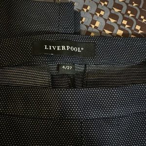 Liverpool black and white crop dress pants sz 4/27